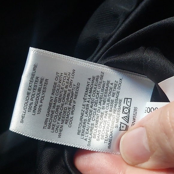 Express New Chiffon Ruffle Sleeve Blouse Black Medium - Picture 9 of 9